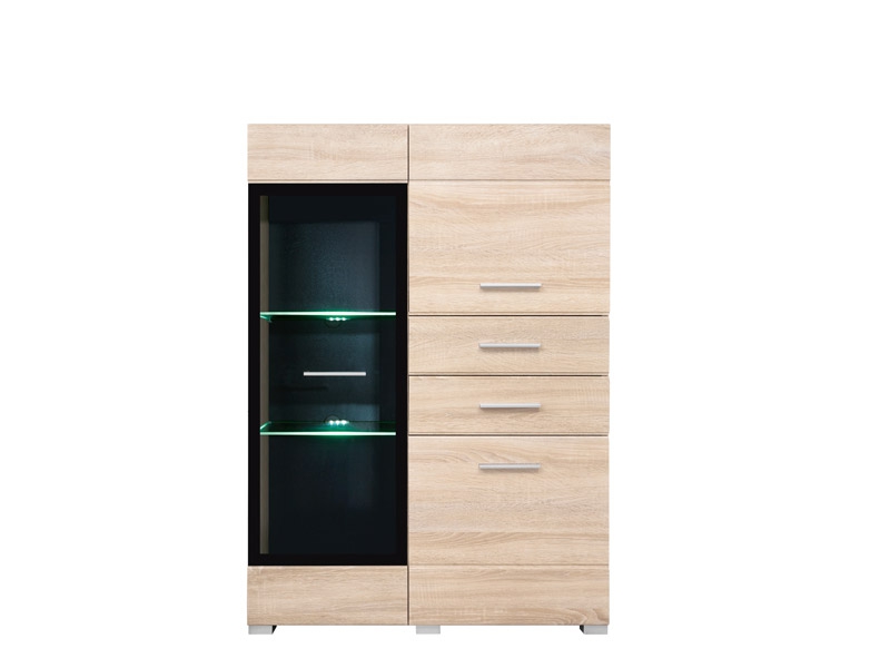 

Сервант Gerbor Вушер KOM1W2D2SL/P 90х127,5х37,5 дуб сонома
