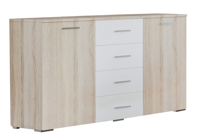 

Комод Світ Меблів Лілея Нова 133.4×81.1×40.4 дуб сонома/білий