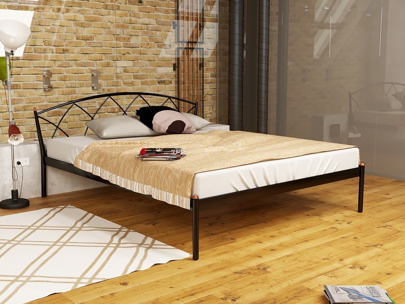 

Кровать Jasmine Elegance-1 Метакам 120х190 см. Черный