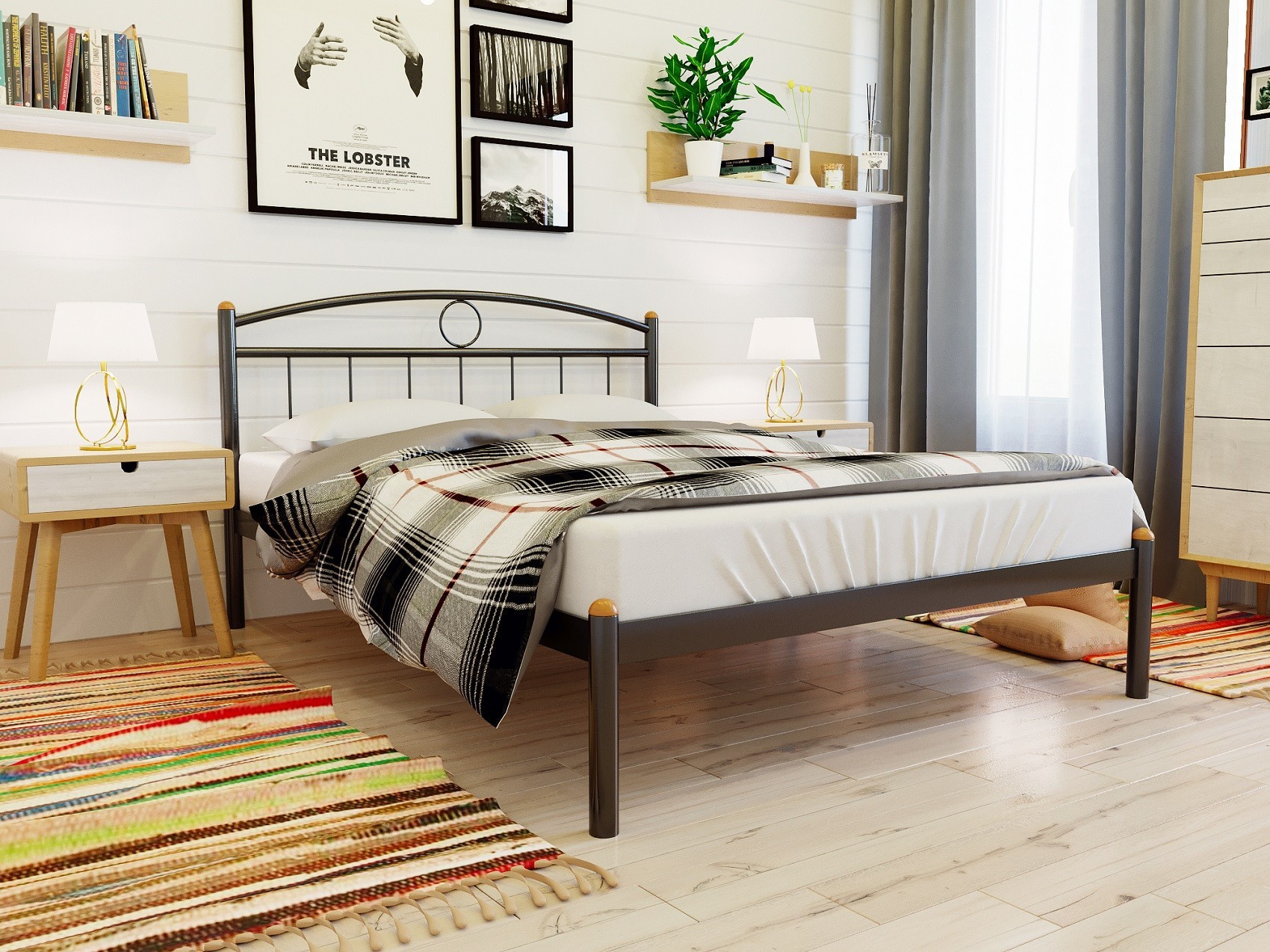 

Кровать Inga Метакам 120х190 см. Коричневый