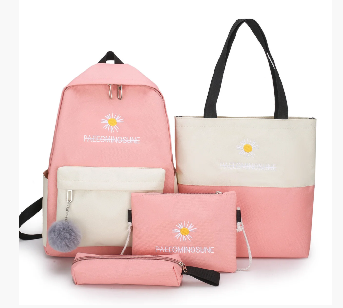 

Комплект Рюкзак женский + сумки + пенал Sugebag Розовый (203G)
