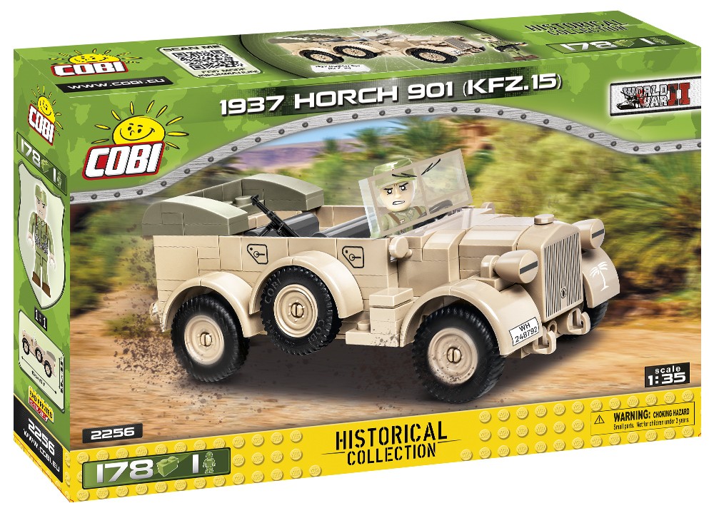 

Конструктор COBI HC WWII Военный внедорожник 1937 Horch 901 178 блоков (2256)