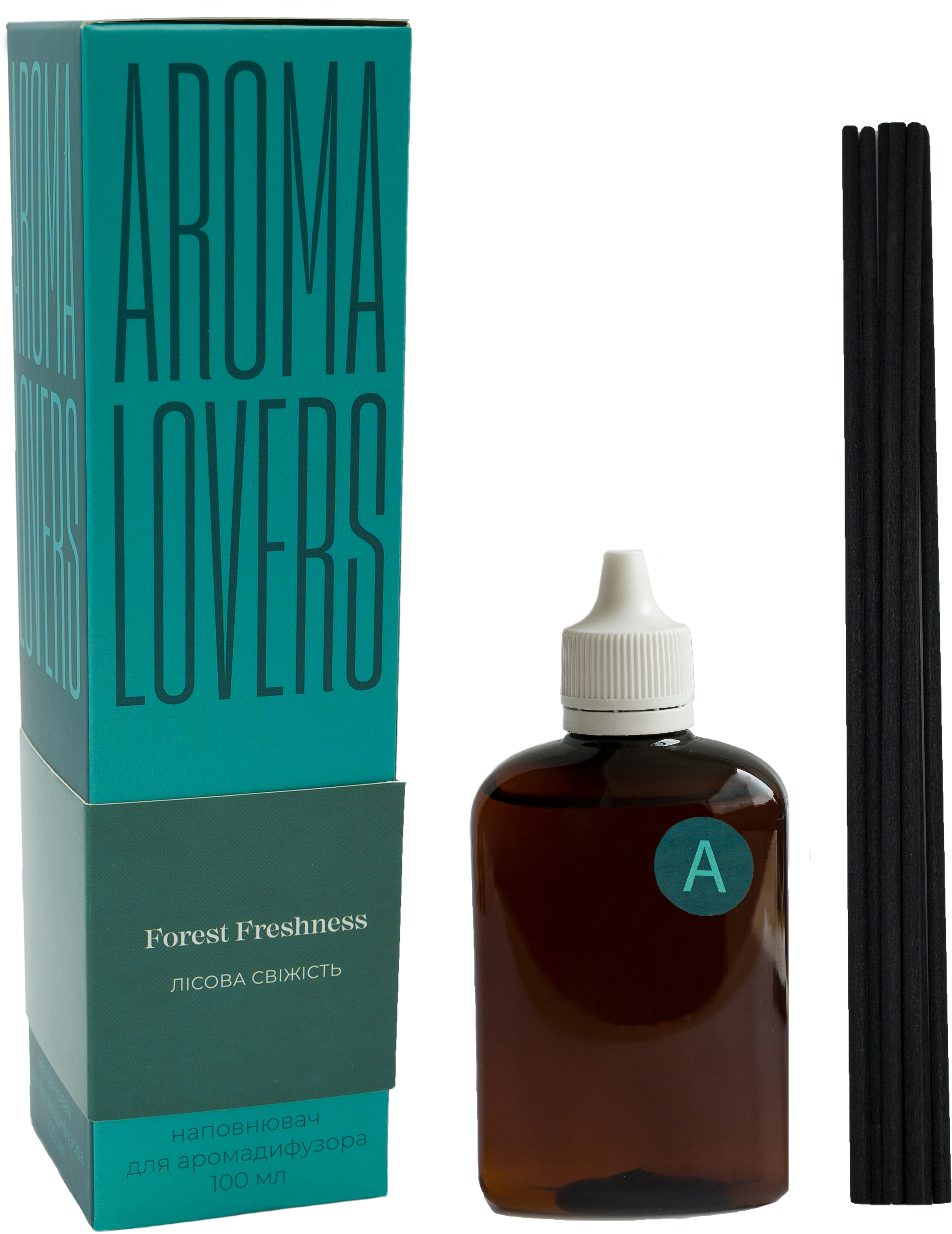

Наполнитель для аромадиффузора Aromalovers Лесная свежесть 100 мл + палочки