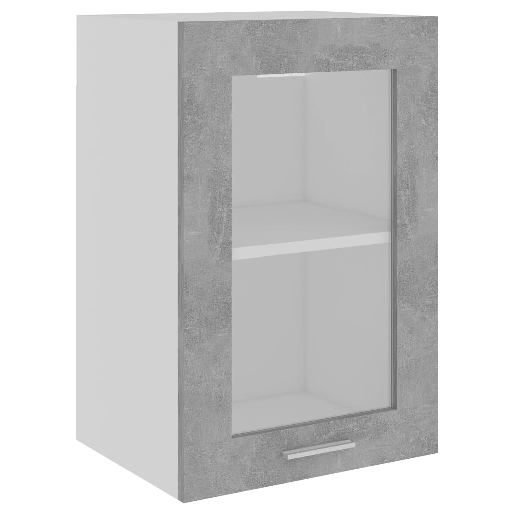 

Модуль верхній зі склом Shumee сірий ДСП 40x31x60 см 802509