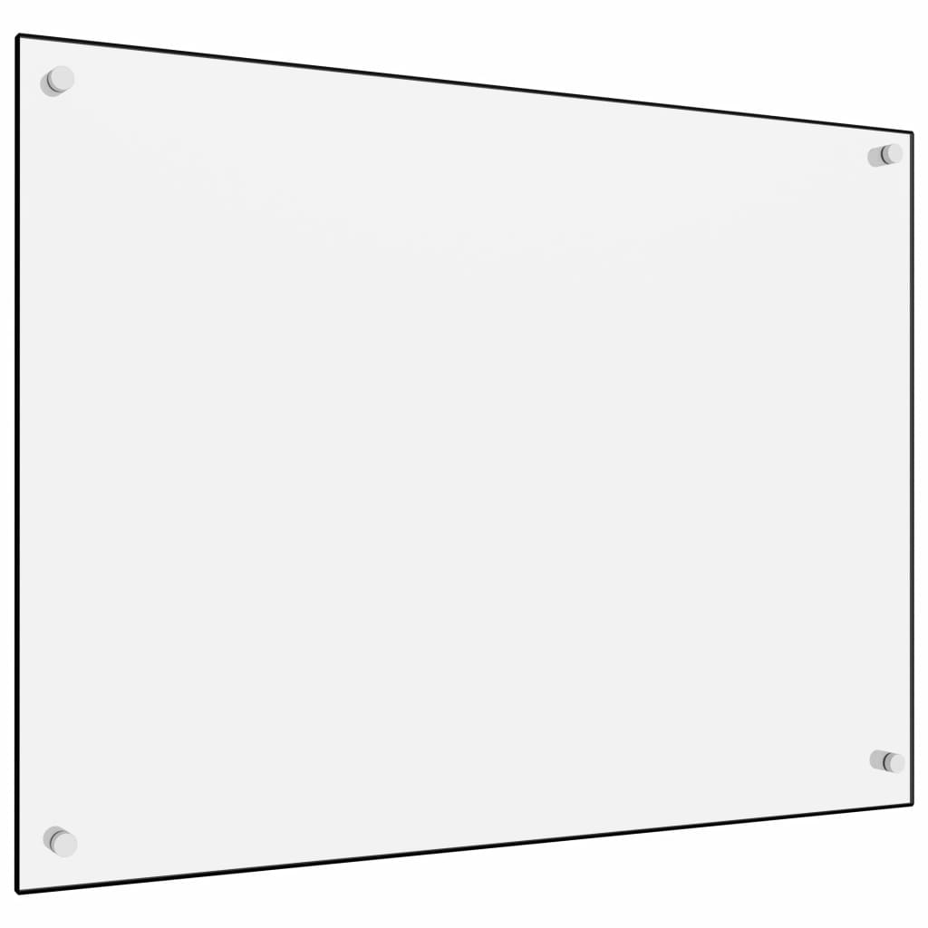 

Захисна панель для кухні Shumee біла 80x60 см загартоване скло 249456
