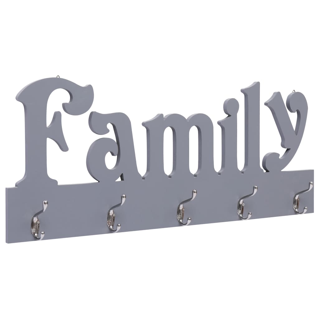 

Настінна вішалка Shumee для пальто FAMILY сірий колір 74 х 295 см 284246