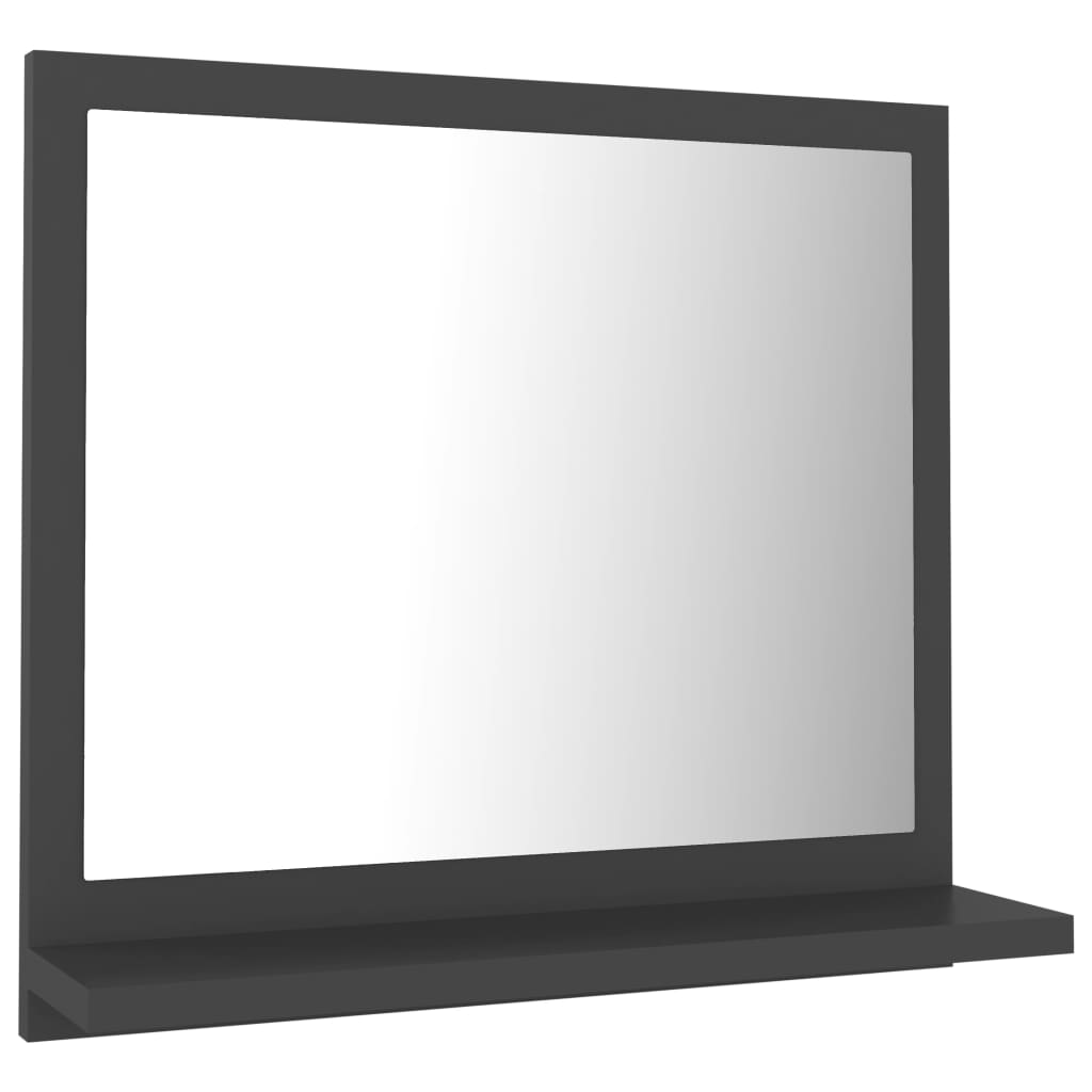

Дзеркало для ванної кімнати Shumee сірий ДСП 40x37 см 804555