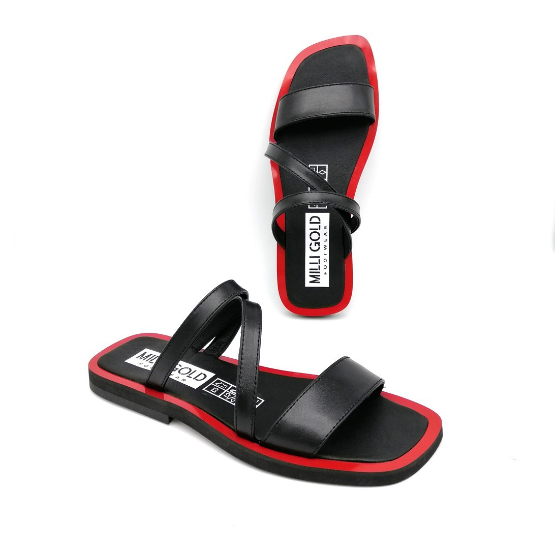 

Шлепанцы женские Milli Gold 38 24,5 см. черные 149