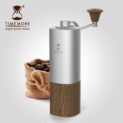 

Кофемолка Timemore G1 (серебро-дерево)