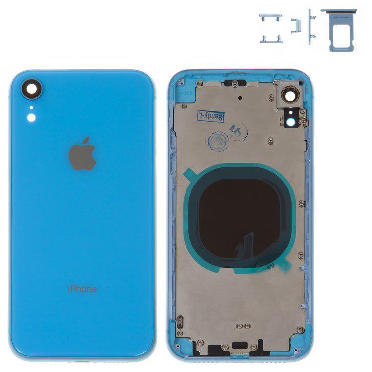 

Корпус для iPhone XR, синій, з тримачем SIM-карти, з боковими кнопками