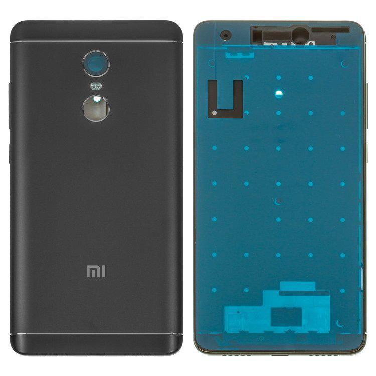Корпус для Xiaomi Redmi Note 4X, Original (PRC), чорний, snapdragon ...