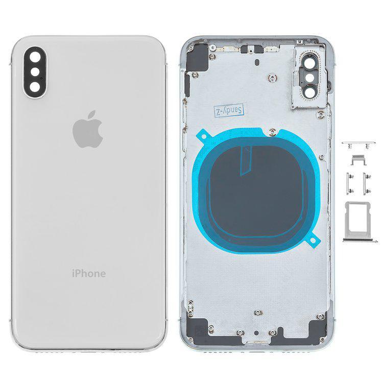 

Корпус для iPhone X, білий, з тримачем SIM-карти, з боковими кнопками