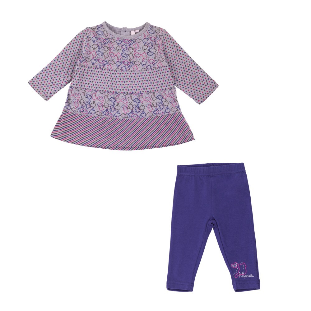 

Костюм: Платье с леггинсами Losan Mc baby girls (028-8008AD/582) Сиреневый M9-74 см