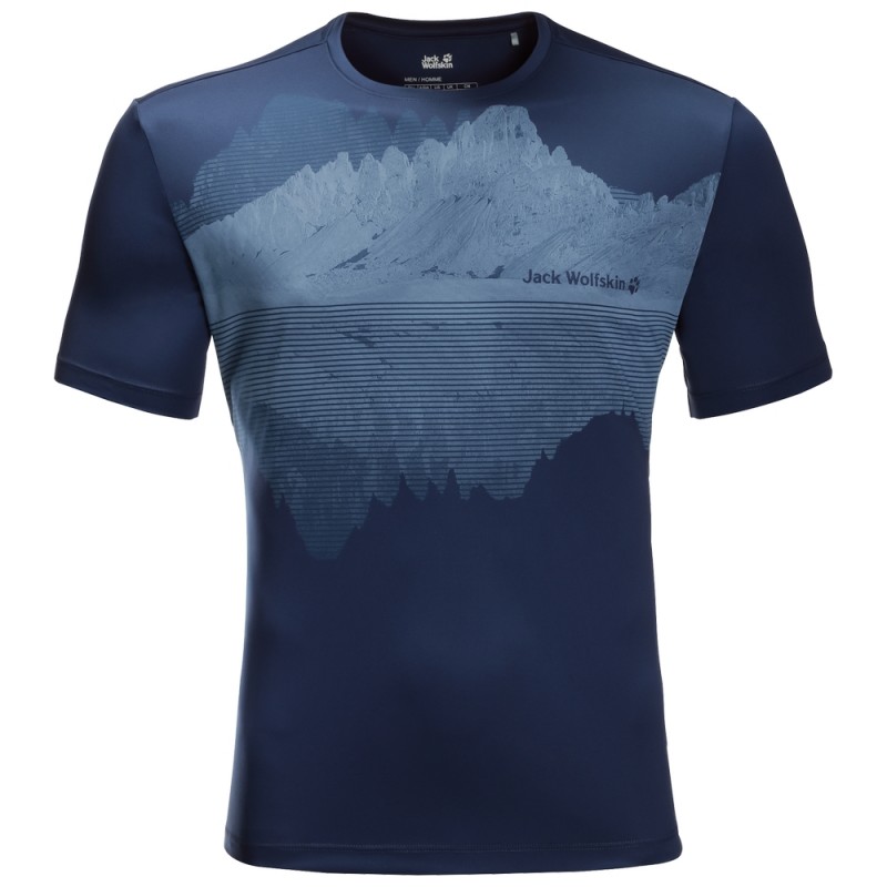 

Футболка PEAK GRAPHIC T M Jack Wolfskin 1807181-1024 XXXL Синий