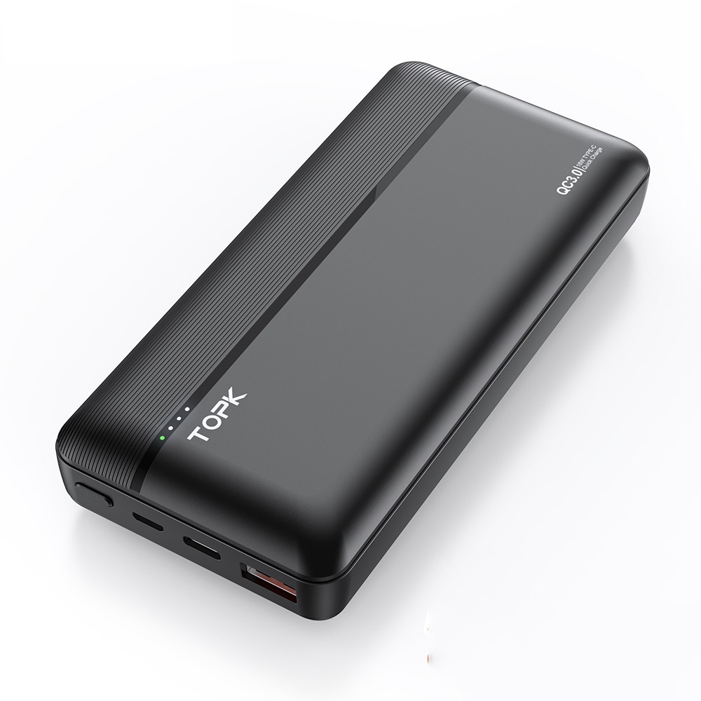 

УМБ Power Bank Topk 18W QC3.0/PD 20000 mAh 1xUSB, 1xType-C черный 2 входа - USB Type-C, MicroUSB (TKI2015P-BL)