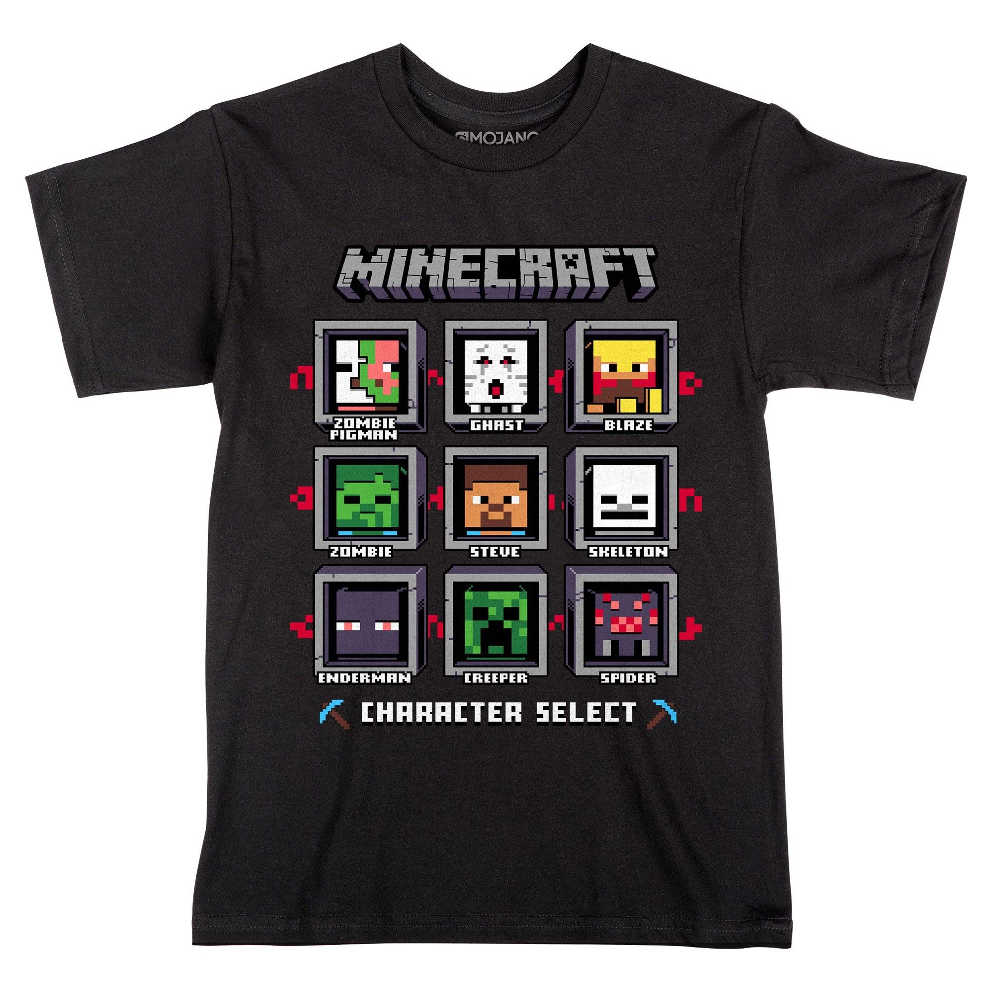 

Футболка JINX Minecraft - Character Select Black, Youth XL