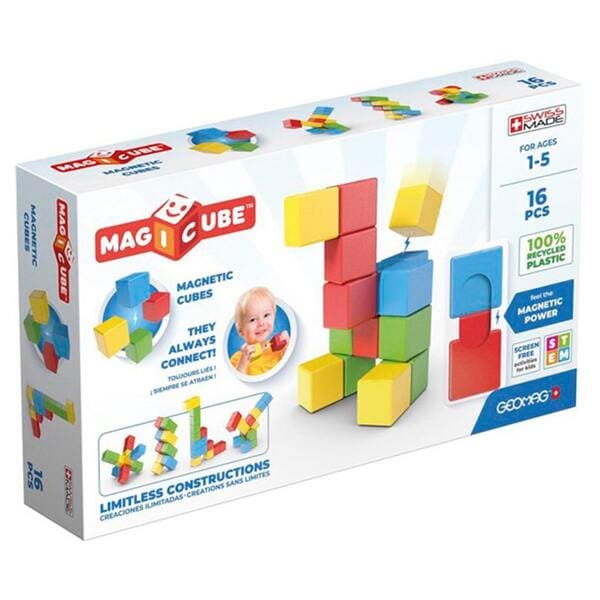 

Магнитные кубики Geomag Magicube Recycled Crystal (16 деталей)