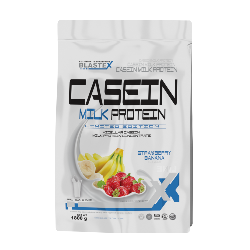 

Протеин Blastex Casein Milk Protein, 1800 г, Strawberry-Banana