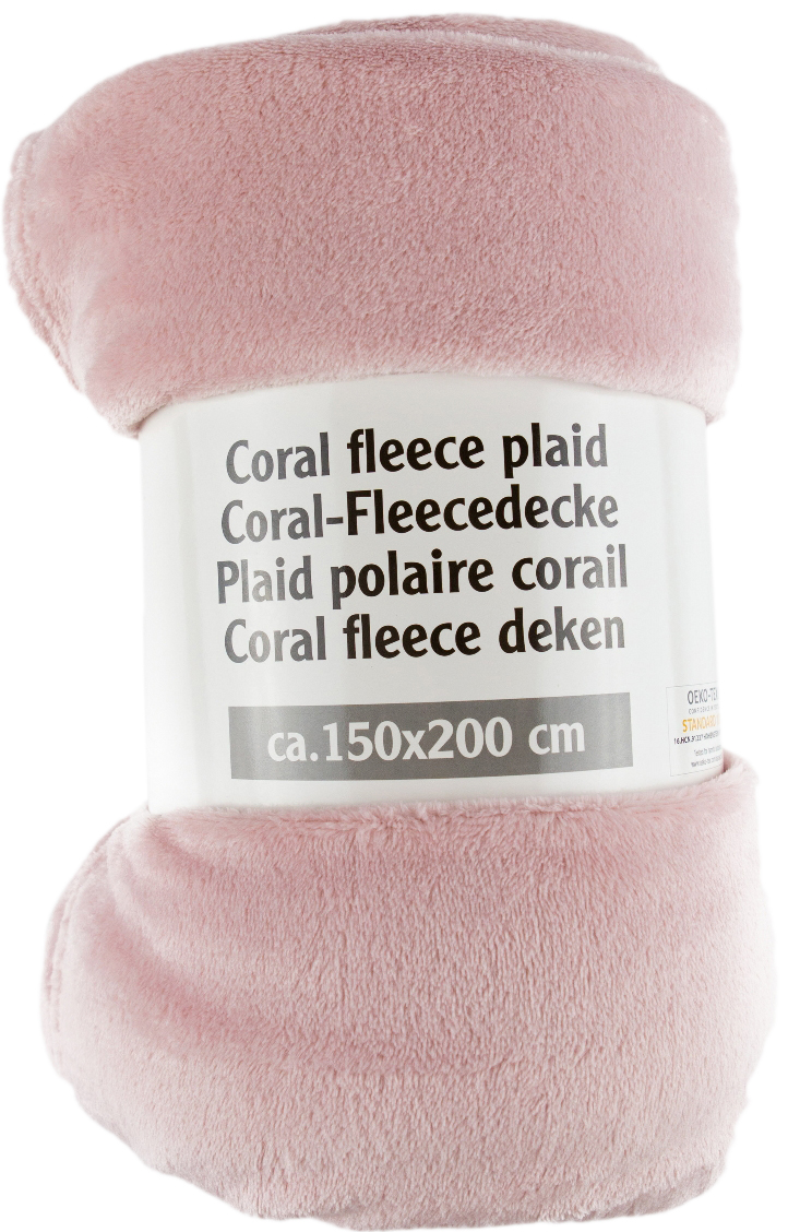 

Плед LIFETIME Coral fleece plaid Розовый 150x200 см (871125203147-6 rose)