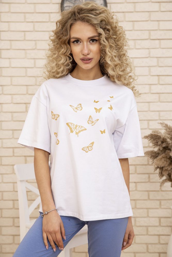 

Футболка AGER - Белый 102R185, Футболка AGER 4XL-5XL Белый 102R185