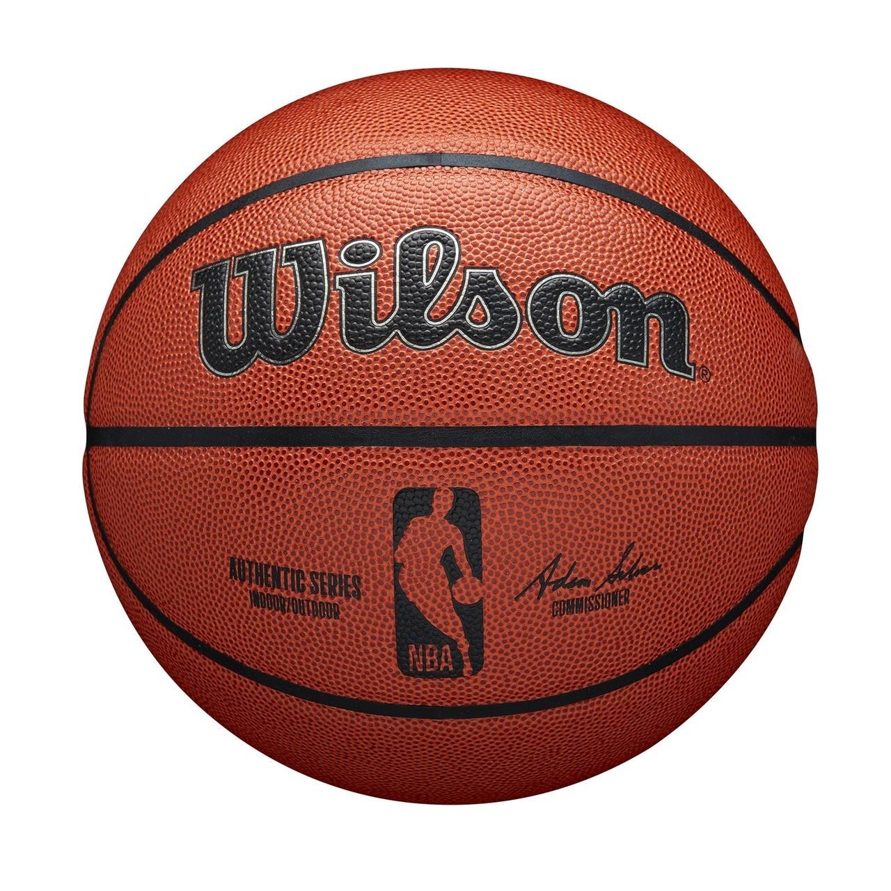 

Мяч баскетбольный Wilson NBA Authentic Indoor Outdoor размер 7 композитная кожа (WTB7200XB07)