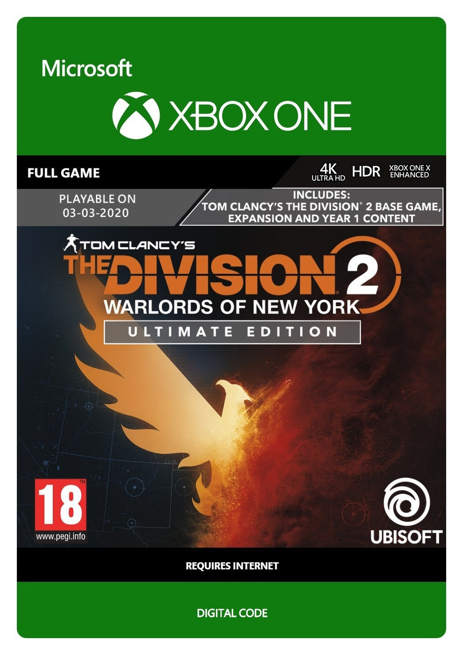 

Tom Clancy’s The Division 2: Воители Нью-Йорка Ultimate (XBOX ONE)