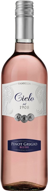 Вино Cielo Pinot Grigio Blush Rosato Delle Venezie розовое полусухое 075 л 12 8008900005431 