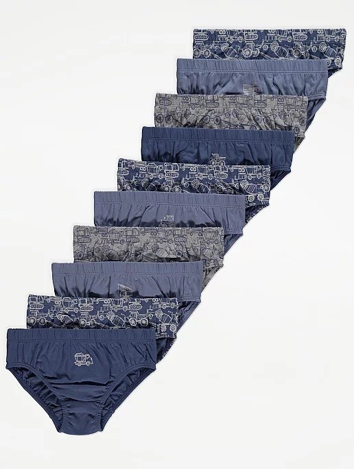 

Комплект трусов George для мальчиков Vehicle Print Briefs 10шт 5741/2083 122-128 разноцветные