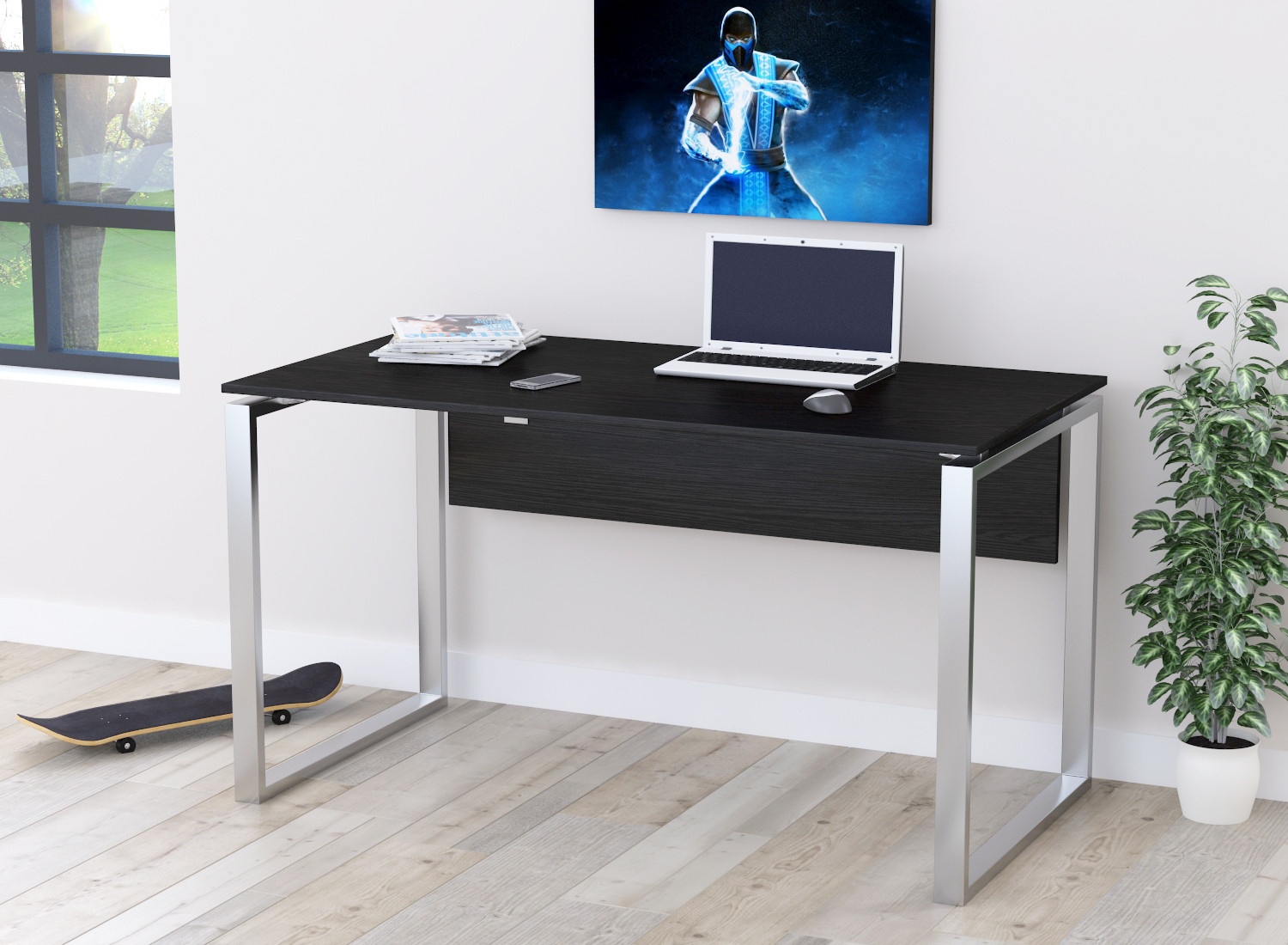 

Письменный стол Loft design Q-135 с царгой Венге Луизиана