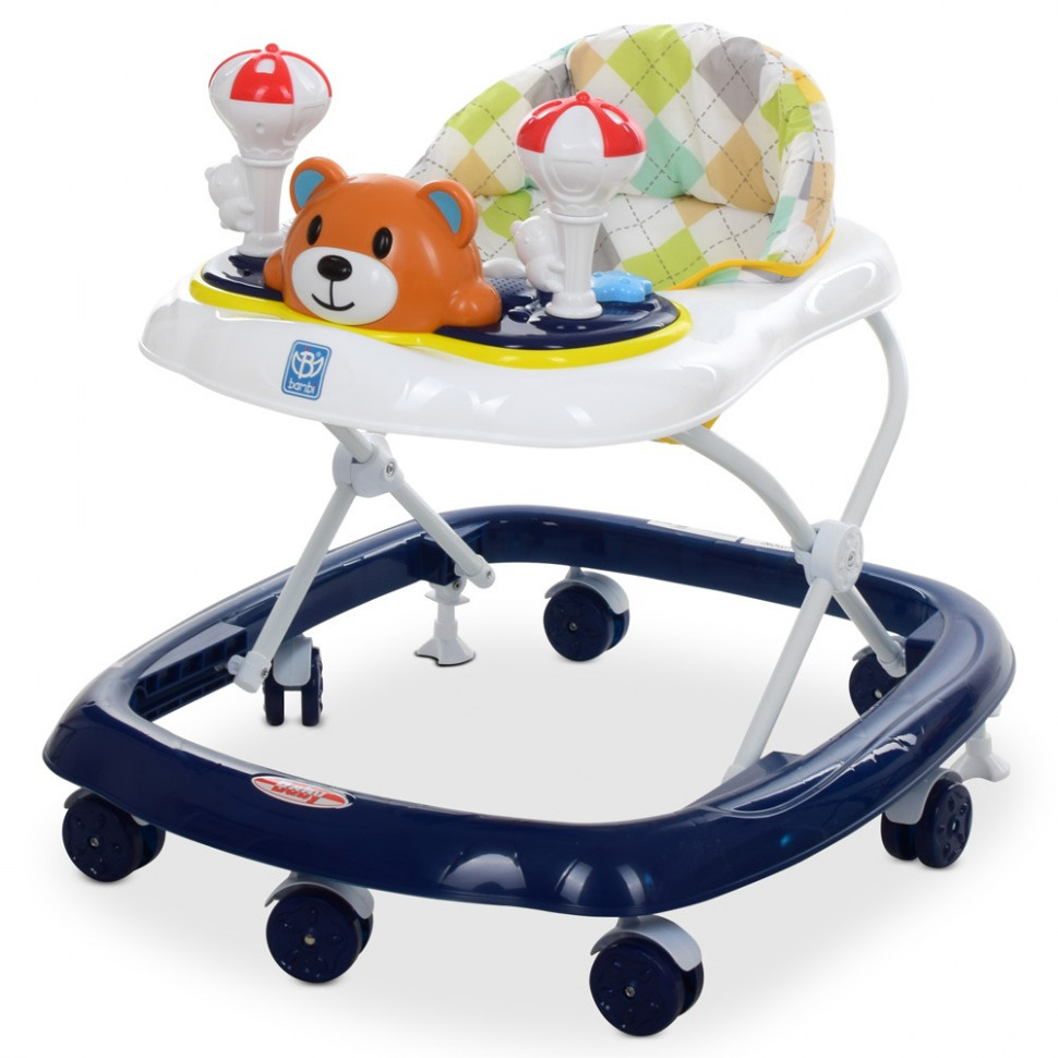 

Ходунки детские на колёсах Bambi M 3656-2 музыкальный (Синий)