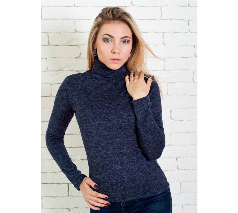 

Женская водолазка Fashion Girl "Ангора" - темно-синий, Женская водолазка Fashion Girl "Ангора" 46-48 темно-синий