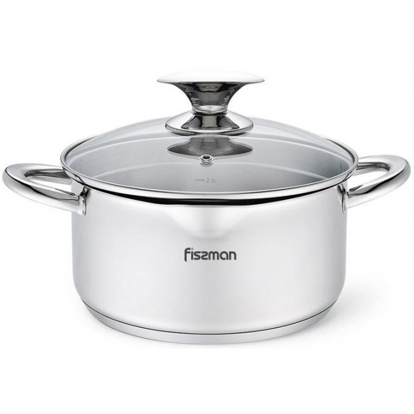 

Кастрюля из нержавеющей стали Fissman Elegance 5.6 л, многослойное капсульное дно