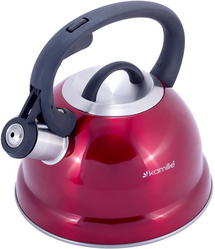 

Чайник Kamille Whistling Kettle 1.8 л из нержавеющей стали со свистком, индукционное дно