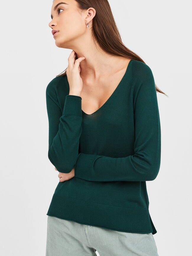 

Пуловер Stradivarius 1504/411/531 L Изумрудный