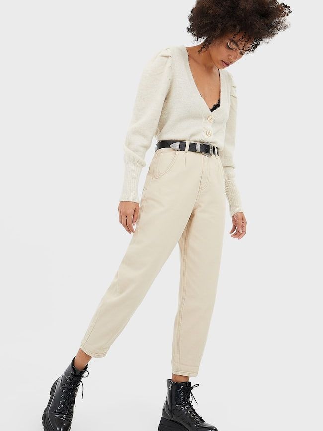 

Брюки Stradivarius 4883/510/005 40 Молочные