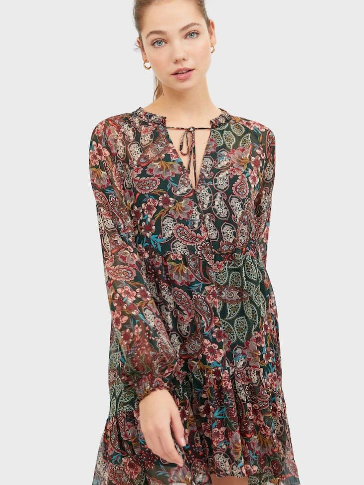 

Платье Stradivarius 6306/654/520  Зеленое, Платье Stradivarius 6306/654/520 L Зеленое
