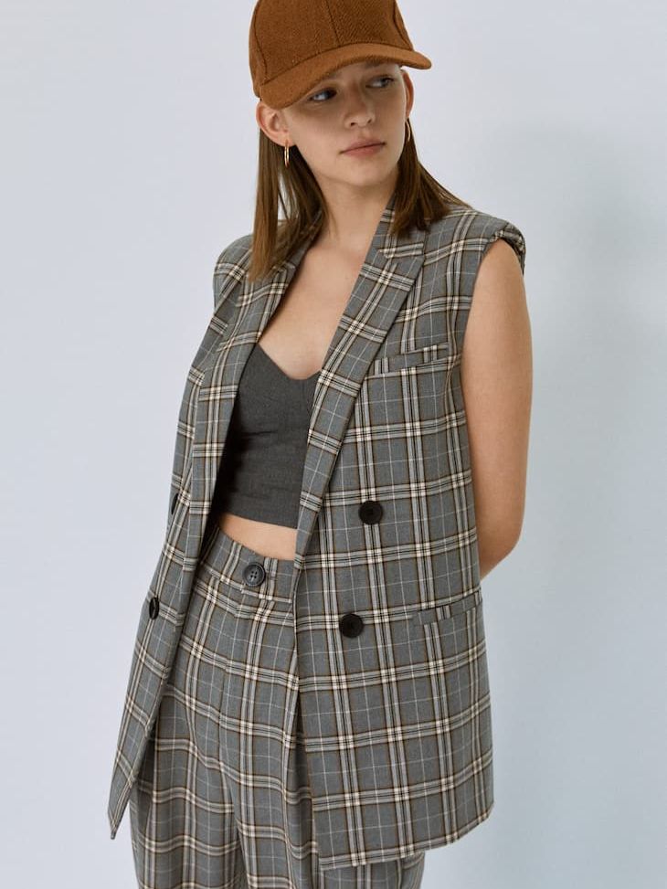 

Жилет Stradivarius 5952/608/210 S Серый