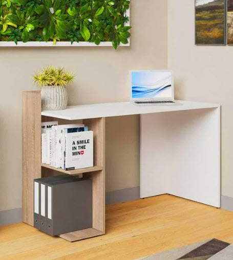 

Стіл письмовий VMV Офіс HO shelf 120×85×55 біла платина/дуб кам'яний