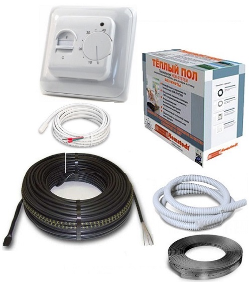 

Нагревательный кабель Hemstedt BR-IM 8,8 м 150 W 0.9-1.1 м² в комплекте с программируемым терморегулятором (VIT006329)