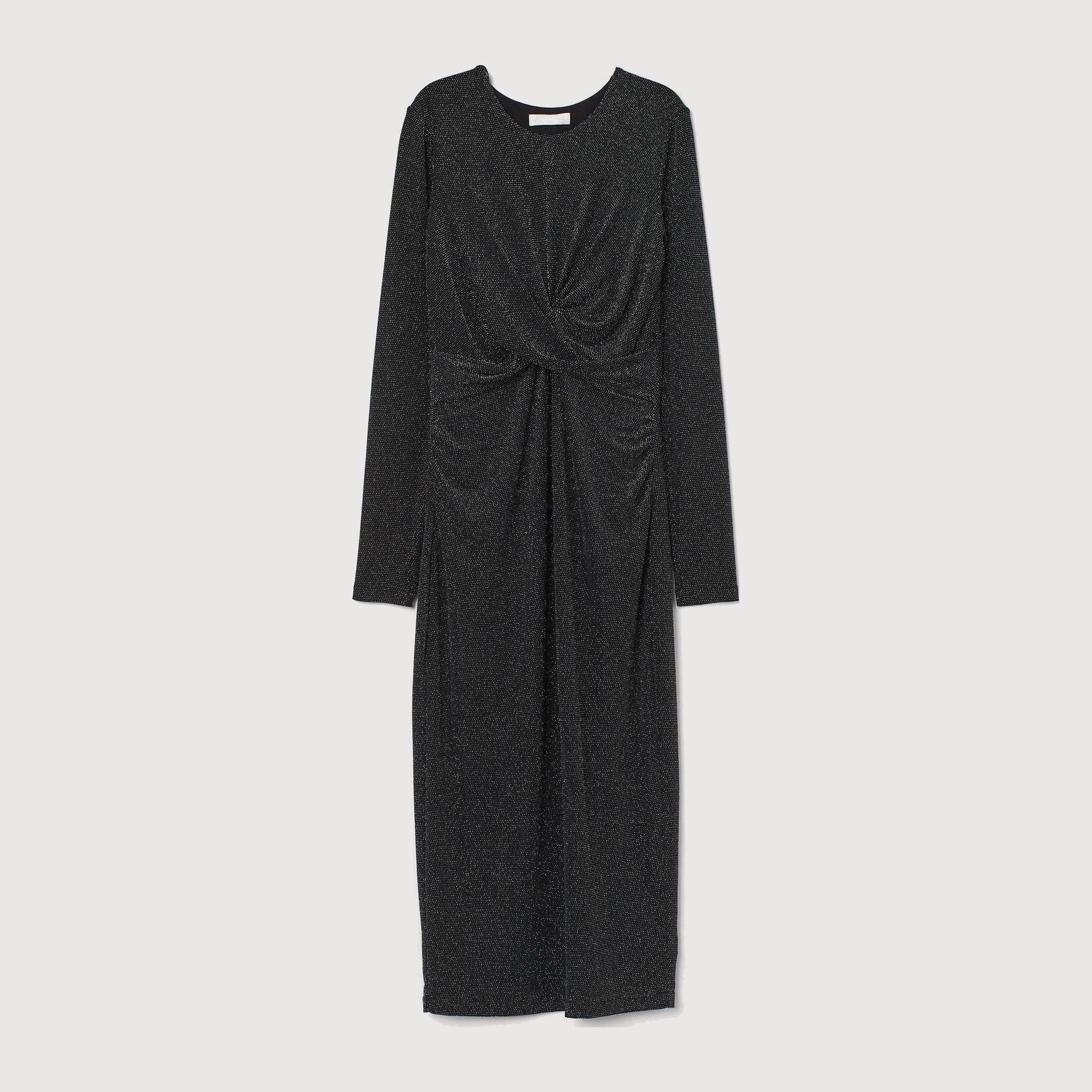 

Платье H&M 8350850-AAVR S Черное с серебристым