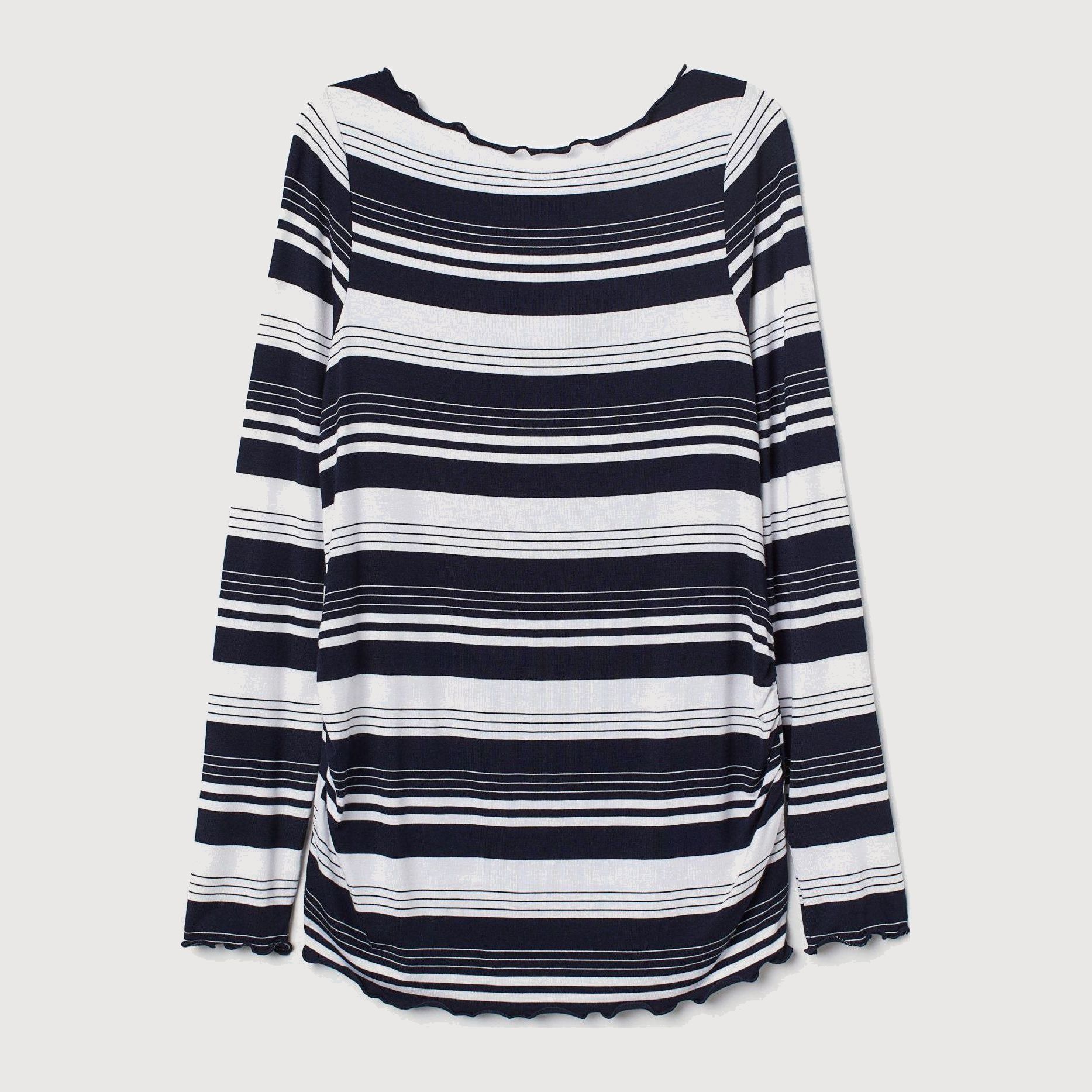 

Лонгслив H&M 7073909-ABCU S Синий с белым