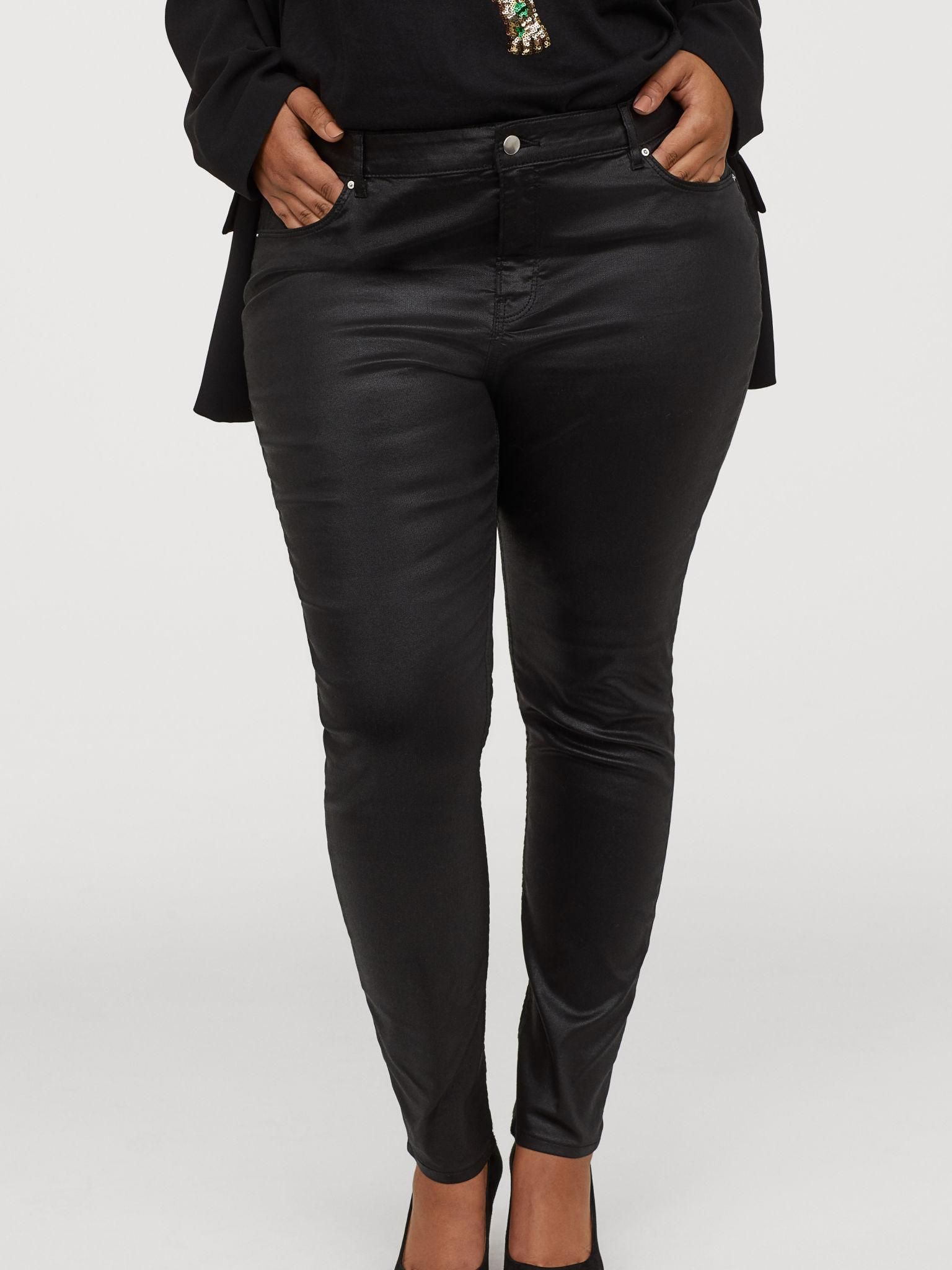 

Брюки из искусственной кожи H&M 6765128-AAAD 46 Черные