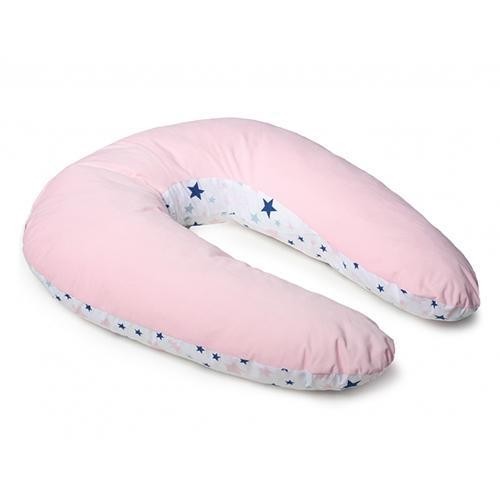 

Подушка для беременных U образная Twins Velvet двусторонняя 160 см, розовая