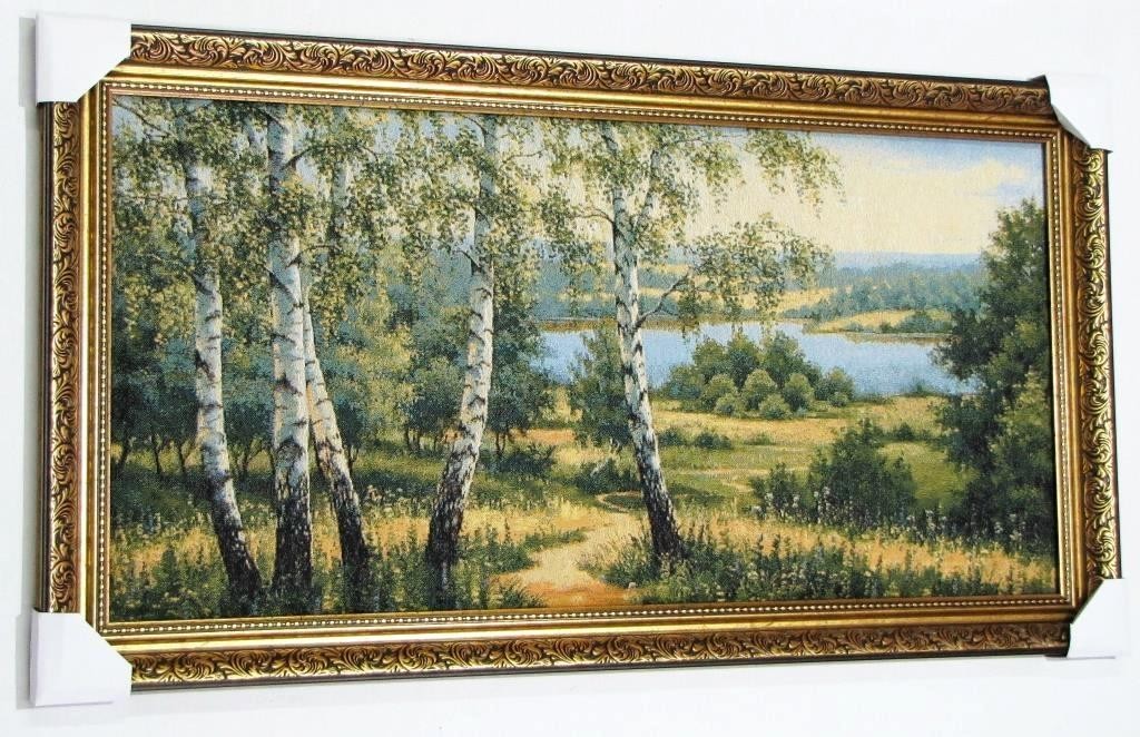 

Гобеленовая картина ДК Б178 Берізки біля озера 102х56 см