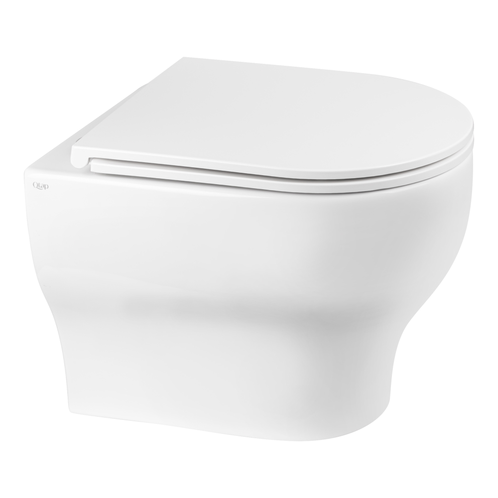

Унитаз подвесной Qtap Aries безободковый с сиденьем Slim Soft-close QT0333063ERW (ST701885)