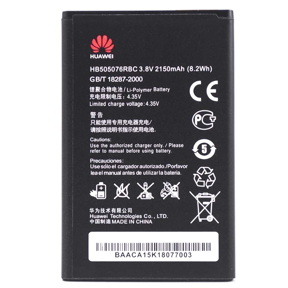 Батарея Huawei HB505076RBC (2150mAh) Ascend G606/G610/G700/G710/Y600/A199  [Original PRC] – фото, отзывы, характеристики в интернет-магазине ROZETKA  от продавца: 100percent | Купить в Украине: Киеве, Харькове, Днепре, Одессе  ...