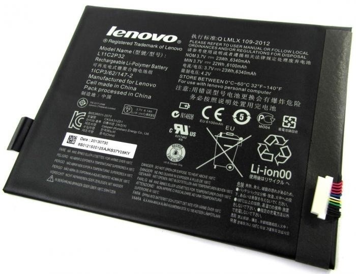 

Аккумулятор для Lenovo (L11C2P32, L12D2P31) IdeaPad S6000, IdeaTab A10-70 , A7-10 6340mAh, Оригинальный original PRC