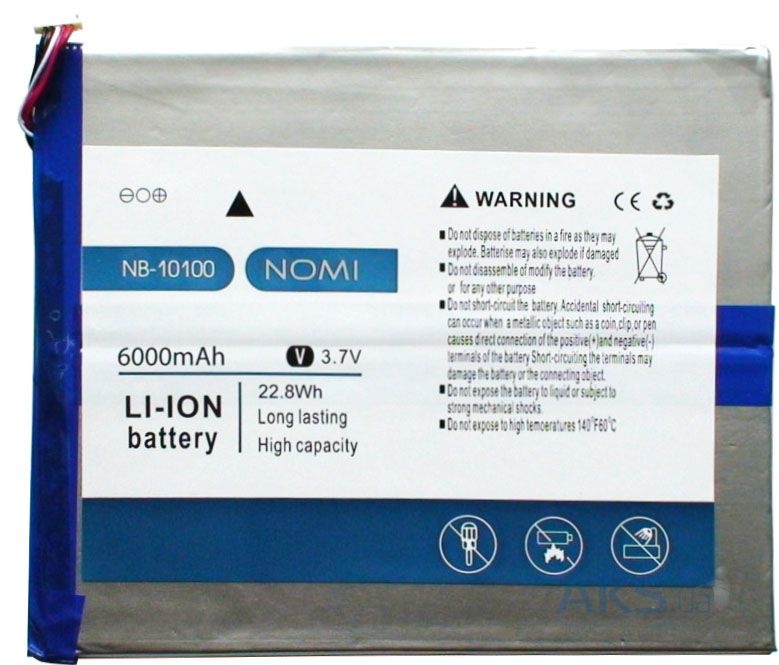 

Аккумулятор Nomi NB-10100, W10100 Deka 10, 6000mAh original PRC