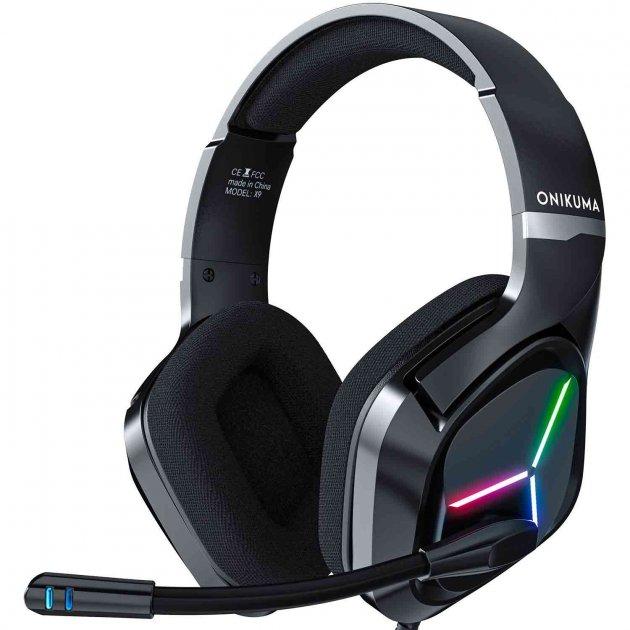 

Наушники игровые Onikuma Gaming with LED X9 накладные черные (gr_017560)