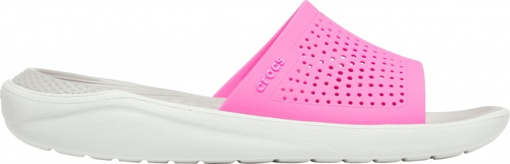 

Шлепанцы Crocs LiteRide Slide 205183-6QV-M7/W9 39 Розовый с серым
